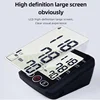 Big Screen Broadcast English Voice Tonometer New LED Black Blood Pressure Monitor BP Monitors Arm Tensiometers Heart Rate Meter 5