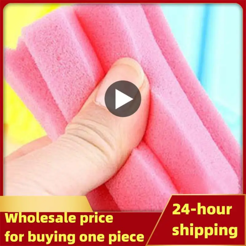 

Handy Feeding Cup Infant Nipple Cleaner Sponge Baby Bottle Brush Cleaning Tool Random Color
