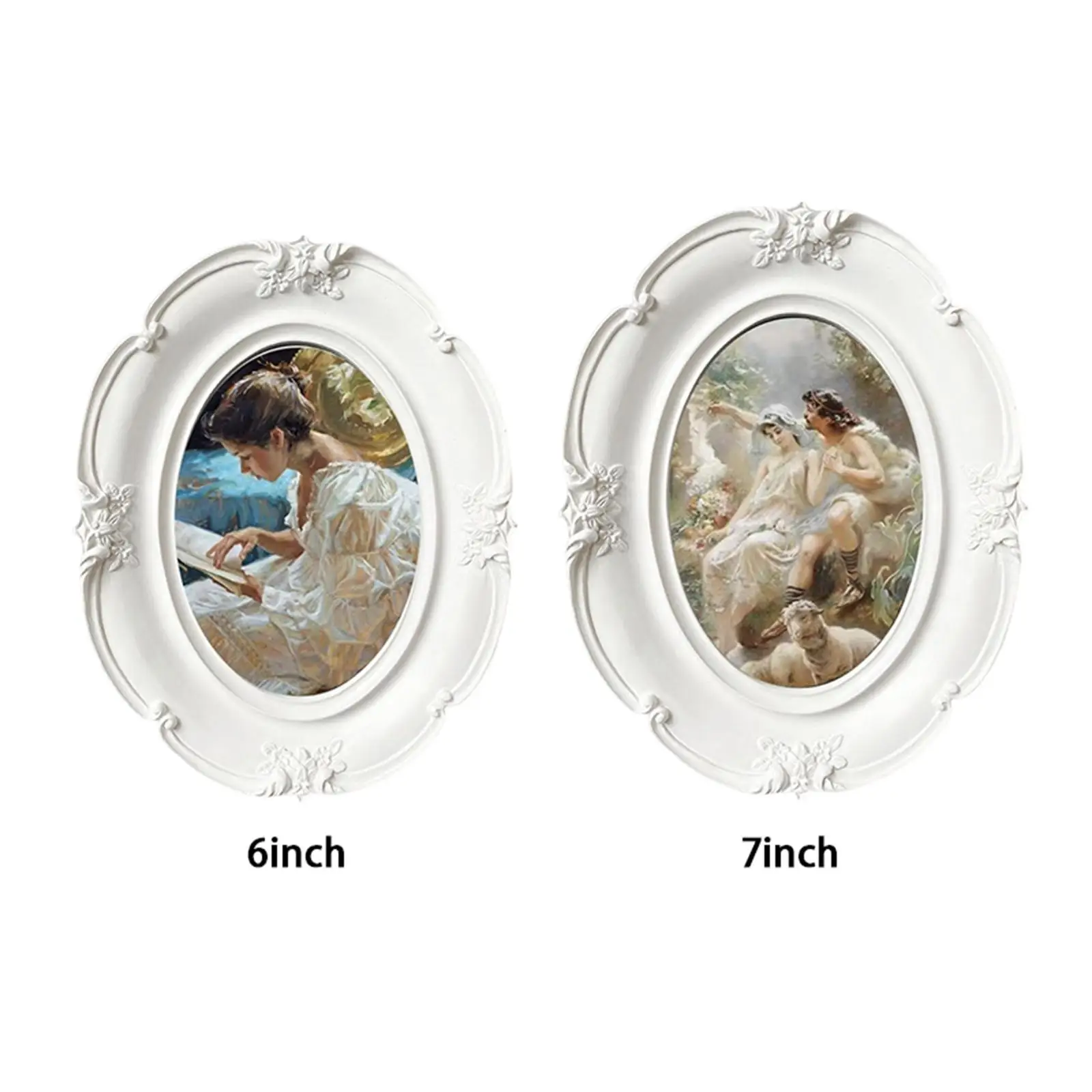 Luxury Antique Photo Frames Deluxe Floral design Arts Picture Holder Picture Frames for Desktop Office Home