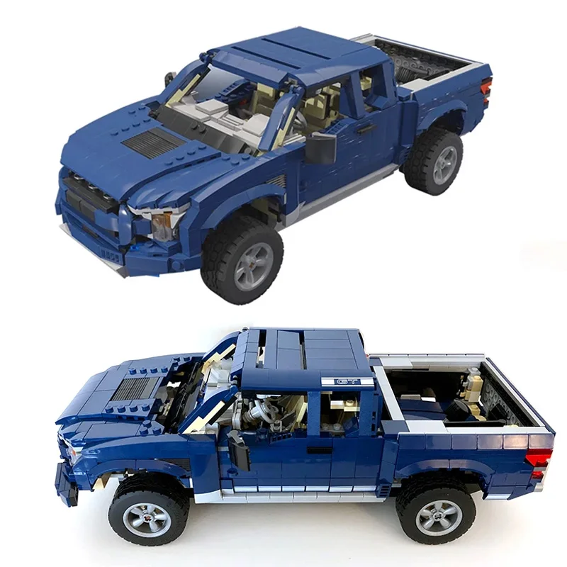 Nuovi Camioncini Tecnici Auto Ford F150 Raptor Truck Modello Fai Da Te Blocchi Mattoni Assemblaggio Fai Da Te Giocattoli Da Costruzione Per Regali Rag
