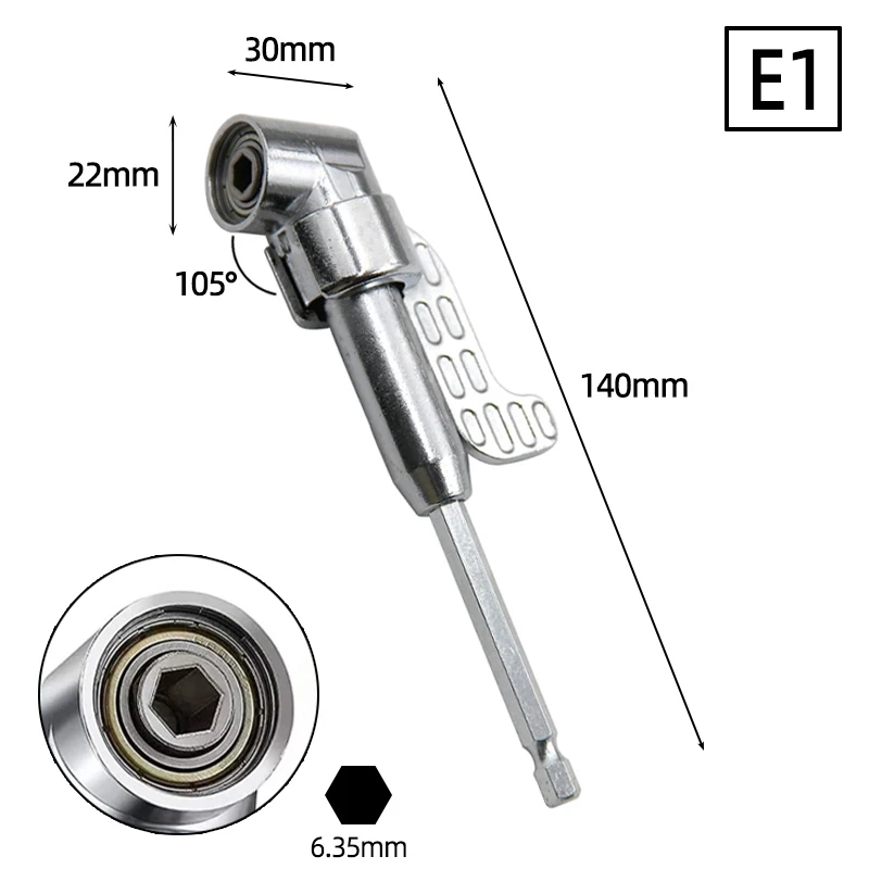Adjustable Magnetic Ratchet Screwdriver with Bending Drill Adapter