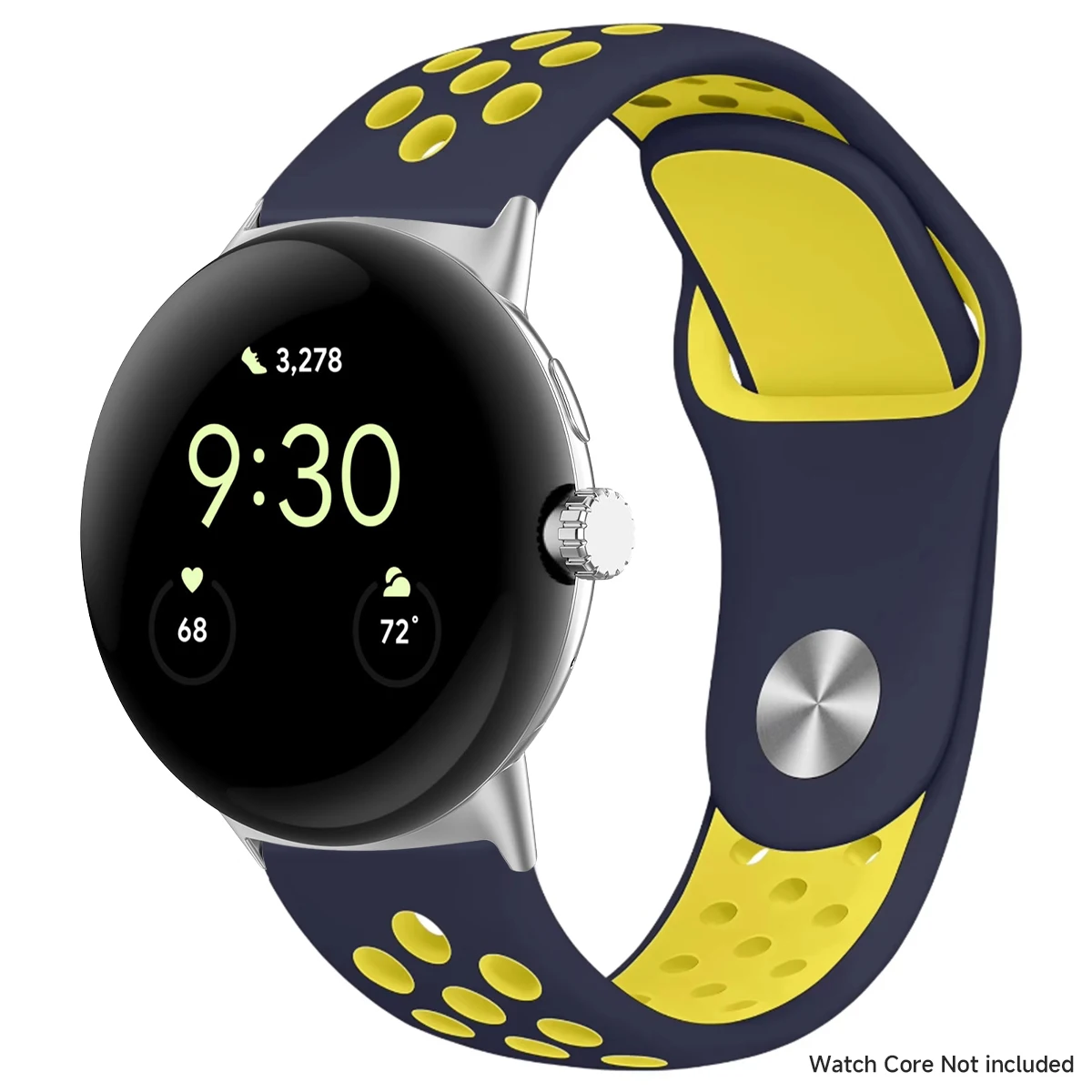 Breathable Silicone Sports Band for Google Pixel Watch - 41mm & 45mm Accessory Bracelet