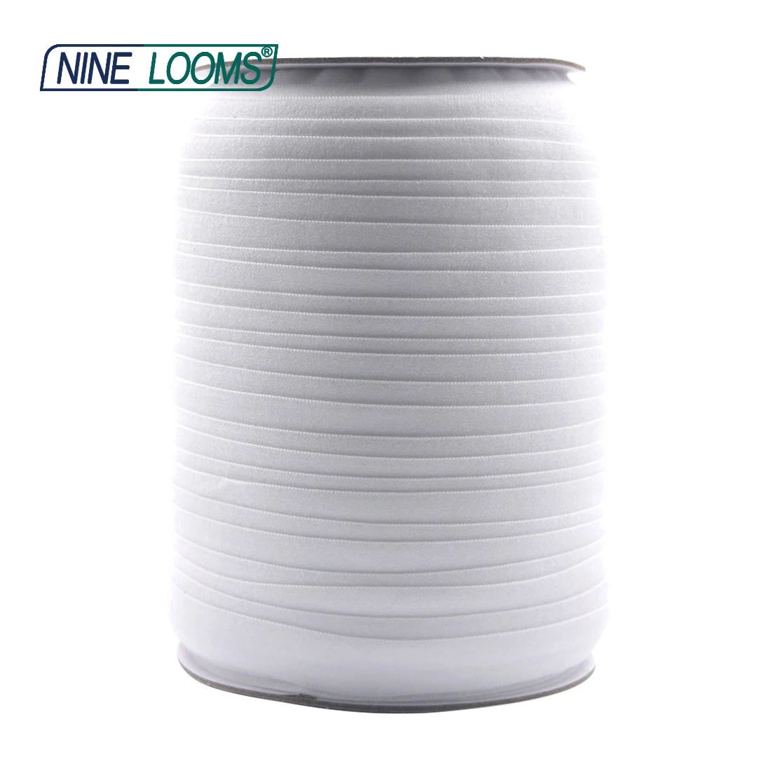 NINE LOOMS Matte, umklappbare, elastische FOE 5/8 Zoll 15 mm, nicht glänzendes Spandex-Band, Stirnband, Unterwäsche, Kleid, Nähbesatz, 50, 100 Yard per Spule – Detail 24