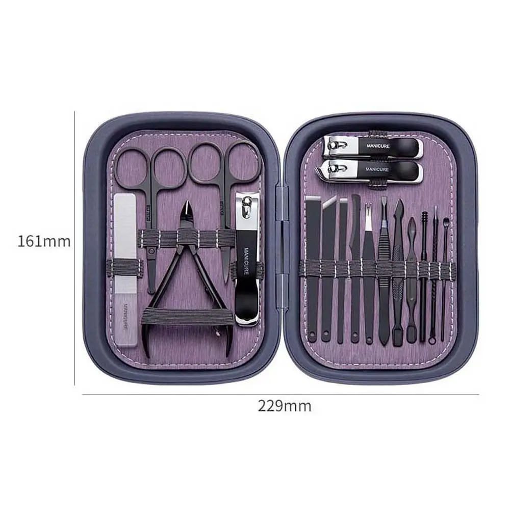 Pliers Nail Sanding Earpick Cuticle Nipper Nail File Nail Cutter Manicure Set Pedicure Tool Nail Clippers Set Nail Tools Kit