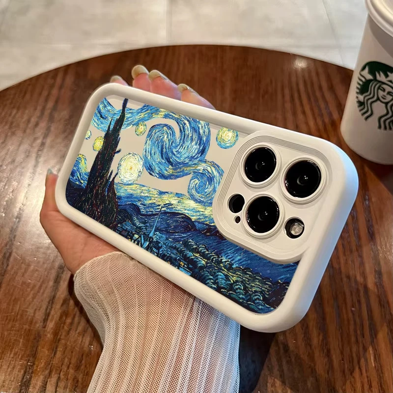 Van Gogh Starry Sky & Sunflowers Artistic Phone Case Cover