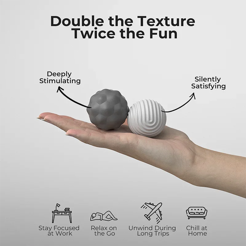 Silicone Magnetic Balls Fidget Toys Kids Autism ADHD Calming Sensory Toy Adults Anxiety Relief Stress Toys Large Size Worry Ball