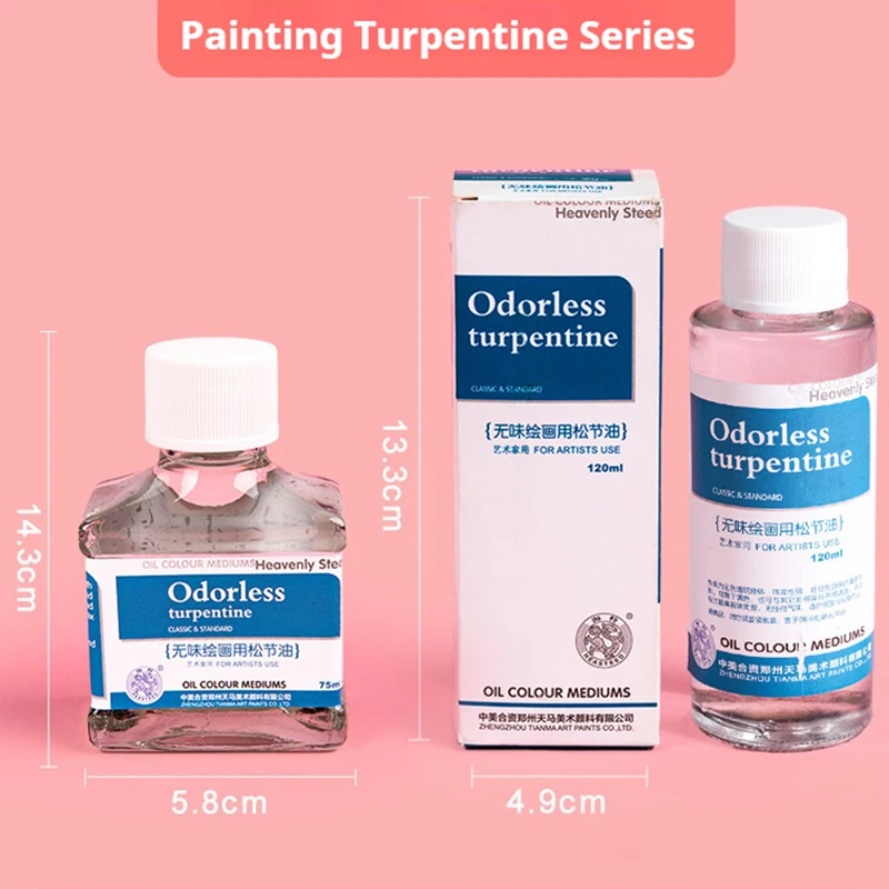 75/280/500 ml Linseed Medium Oil Paint Thinner/Toner Oil /Polish Retouch/Gloss Varnish 6