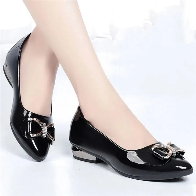 Female Fashion Square Heel Pumps Night Club Office Spring Shoes