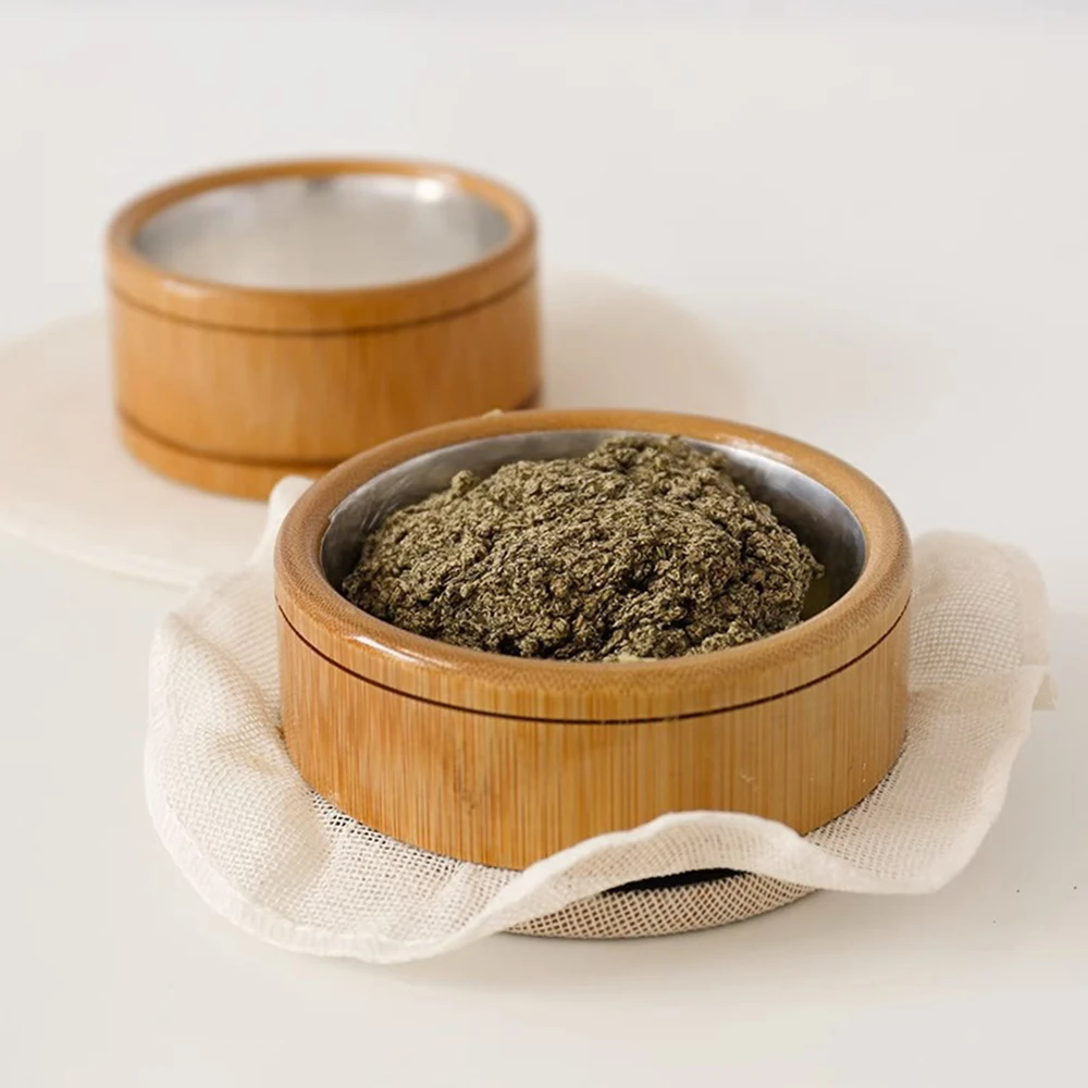 Bamboo Moxibustion Moxa Burner Box with lid Acupuncture Relaxation Medicine Therapy Warm Acupuncture Point Meridian Massage