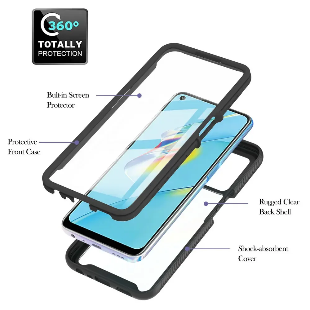 Enhanced Crystal Bumper Case with 360° Protection and Shockproof Design