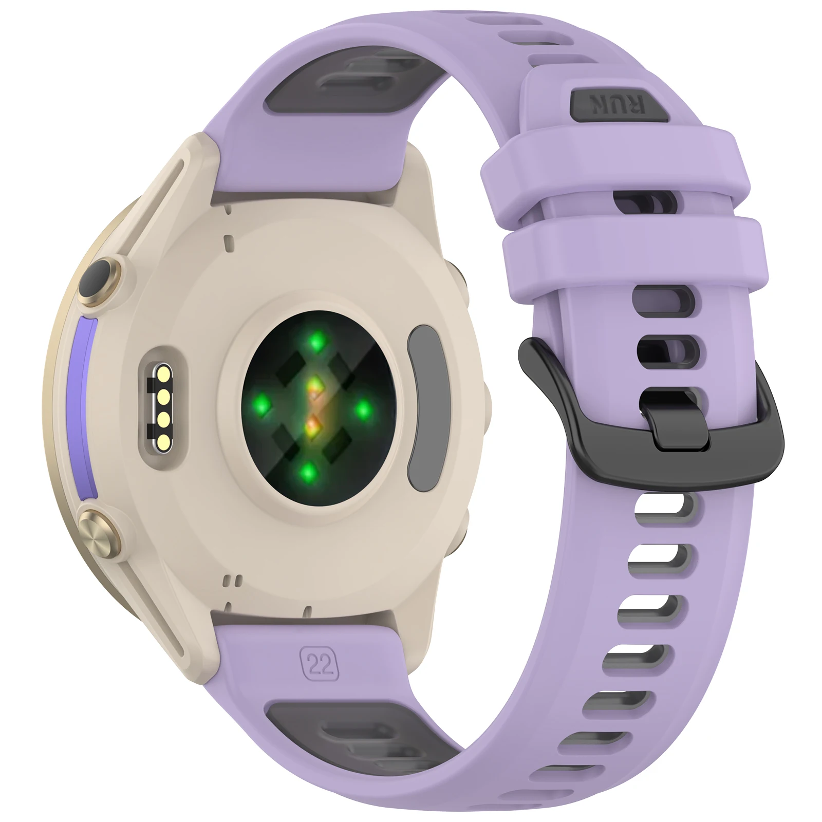 Versatile 22mm Silicone Smartwatch Strap Bracelet