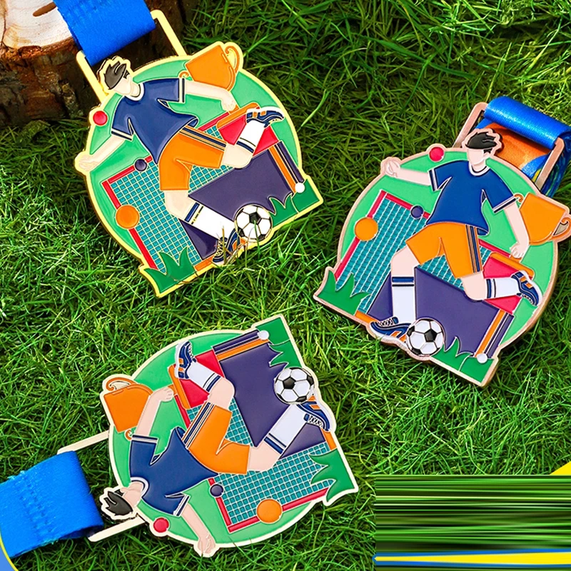 Customization Sports Metal Medal, Gold, Silver, Copper, Student Competition Souvenirs Awards, Hanging Around the Neck Decor, 3Pc