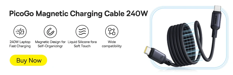 Baseus MVP3 الكوع USB C كابل 100 واط آيفون 16 15 برو ماكس LED كابل يو اس بي نوع C لماك بوك برو سلك شحن سريع لشاومي
