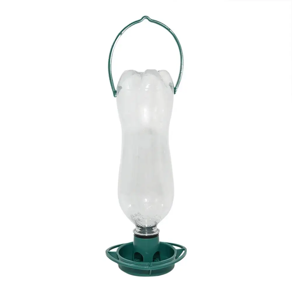 Bird Feeder 1pcs Recycle Soda Bottle Top Automatic Outdoor Garden Balcony Hanging Feeding Tray bird feeder