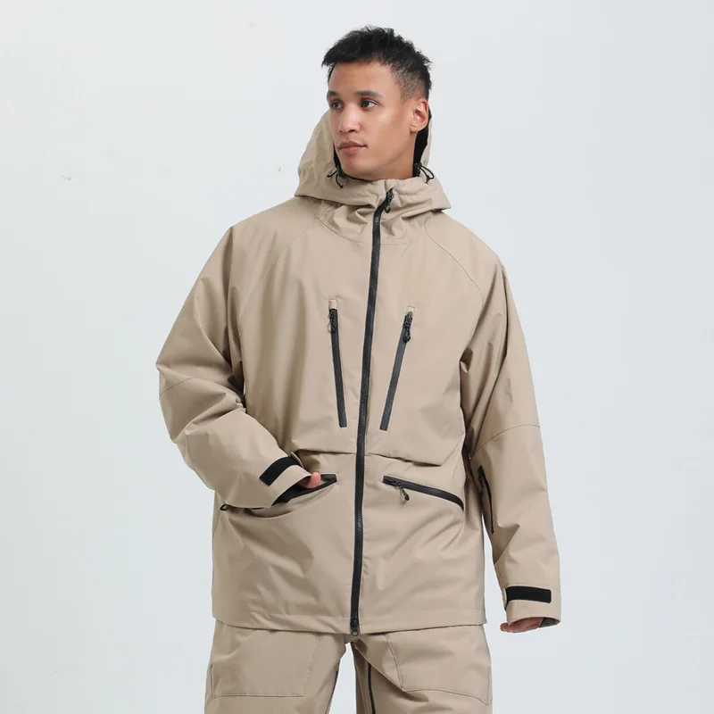 Gsou Snow Outdoor Sport Winter Warm Men And Women's Snowboard Coats Waterproof Breathable Skiing Jacket Snowboard Wear