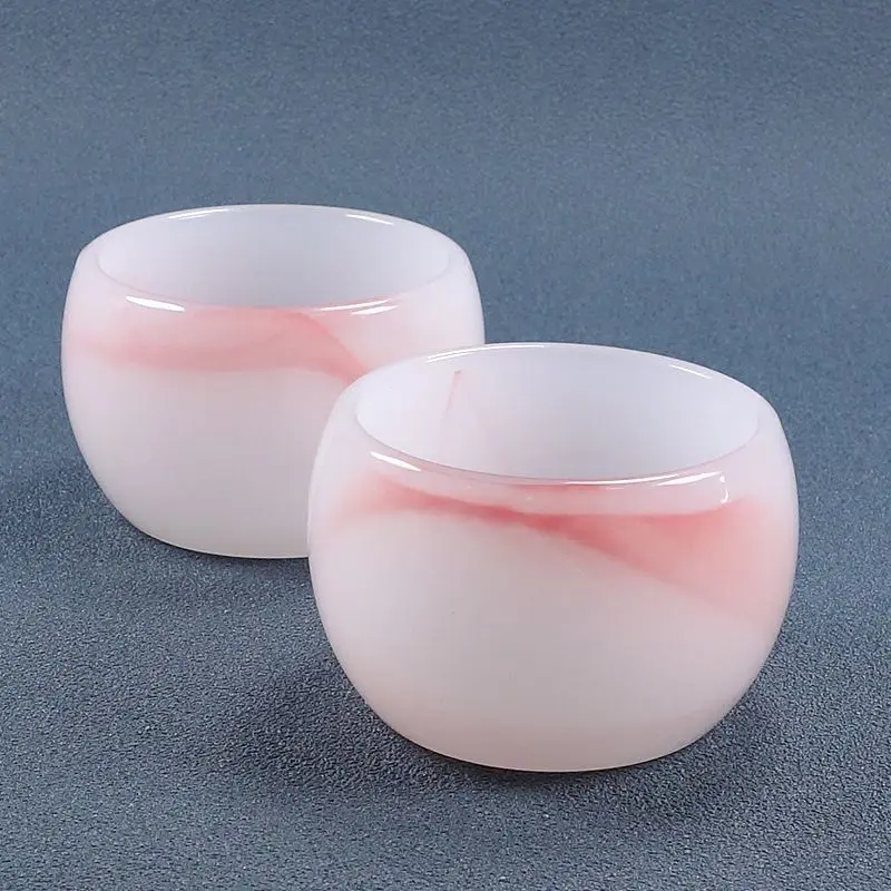 Natural Chicken Blood Jade Tea Cup Wine Kung Fu Set Health Preservation High Grade Water