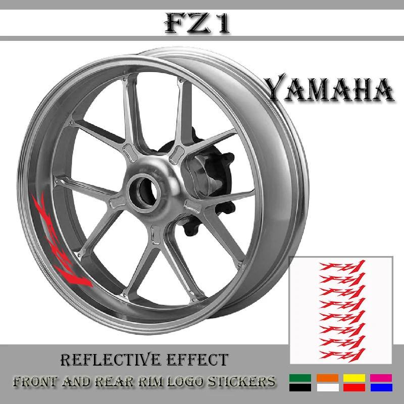 New Motorcycle Modified Wheel Sticker Waterproof Reflective Wheel Decal Color Wheel Side Strip for YAMAHA FZ-1 FZ1 FZ 1