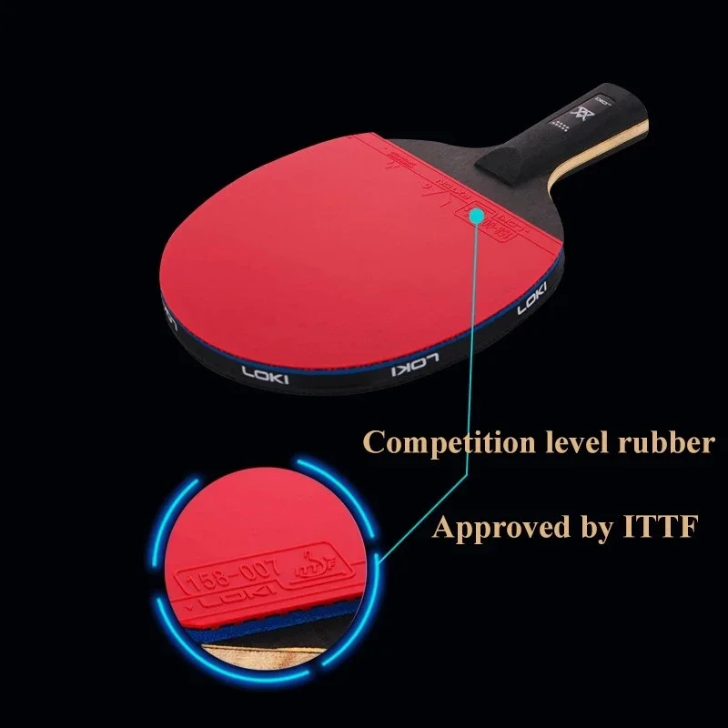 LOKI E9 Star High Sticky Competition Table Tennis Racket Carbon Blade PingPong Bat Ping Pong Paddle for Fast Attack and Arc table tennis racket table tennis blade table tennis equipment