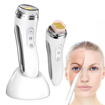 RF face lifting device for skin tightening and wrinkle reduction