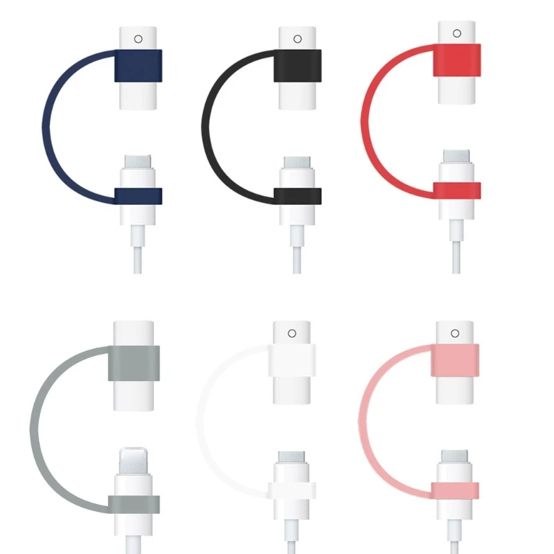 실리콘 그립 슬리브 거치대, 손실 방지 충전 케이블 어댑터, 테더 펜촉 커버, USB-C, 마이크로 USB, 연필 액세서리