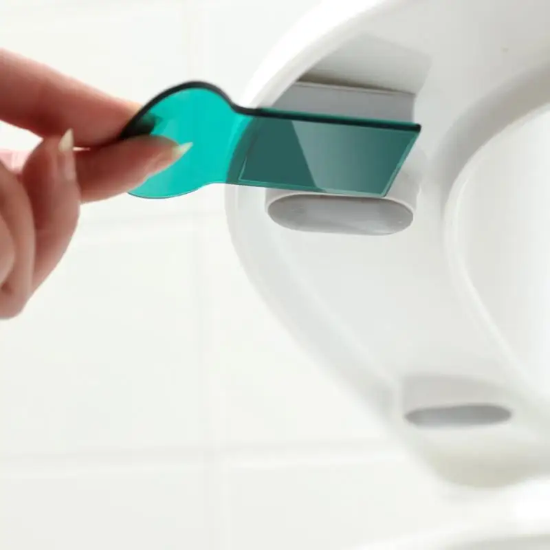1pcs Portable Nordic Transparent Toilet Seat Lifter Toilet Lifting Device Avoid Touching Lid Handle WC Accessories