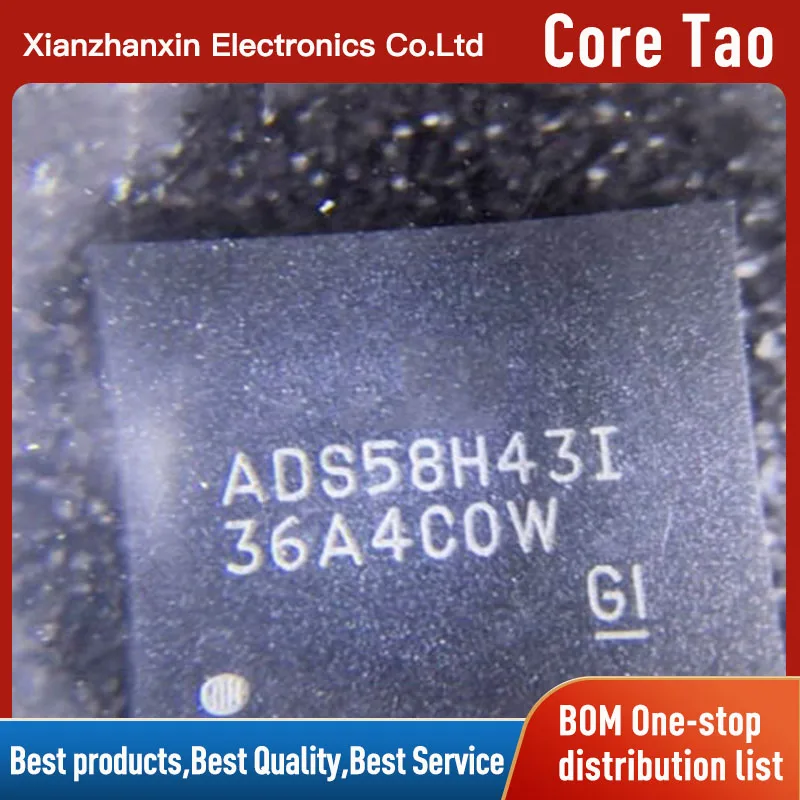 

1pcs/lot ADS58H43IZCR ADS58H43I NFBGA 144 Simulator chip in stock