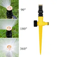 Garden Sprinkler 360° Rotation Irrigation Watering System Automatic Agriculture Lawn Farm Greenhouse Plant Watering Sprinkler 3