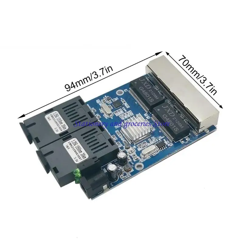 파이버 스위처 4 RJ45 UTP 4 RJ45 2G4E 기가비트 파이버 광학 미디어 컨버터 이더넷 데이터 전송 보드 J2HC