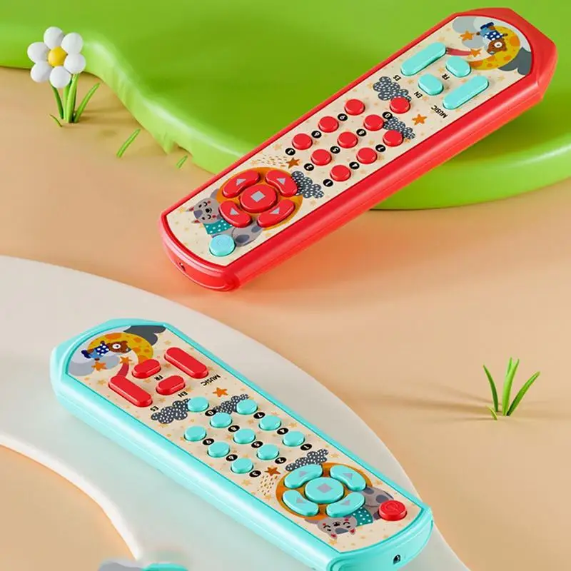 Télécommande itude télécommandée pour bébé, jouets pour enfants,  télécommande de simulation, jouet d'apprentissage avec lumière, cadeau  sonore - AliExpress