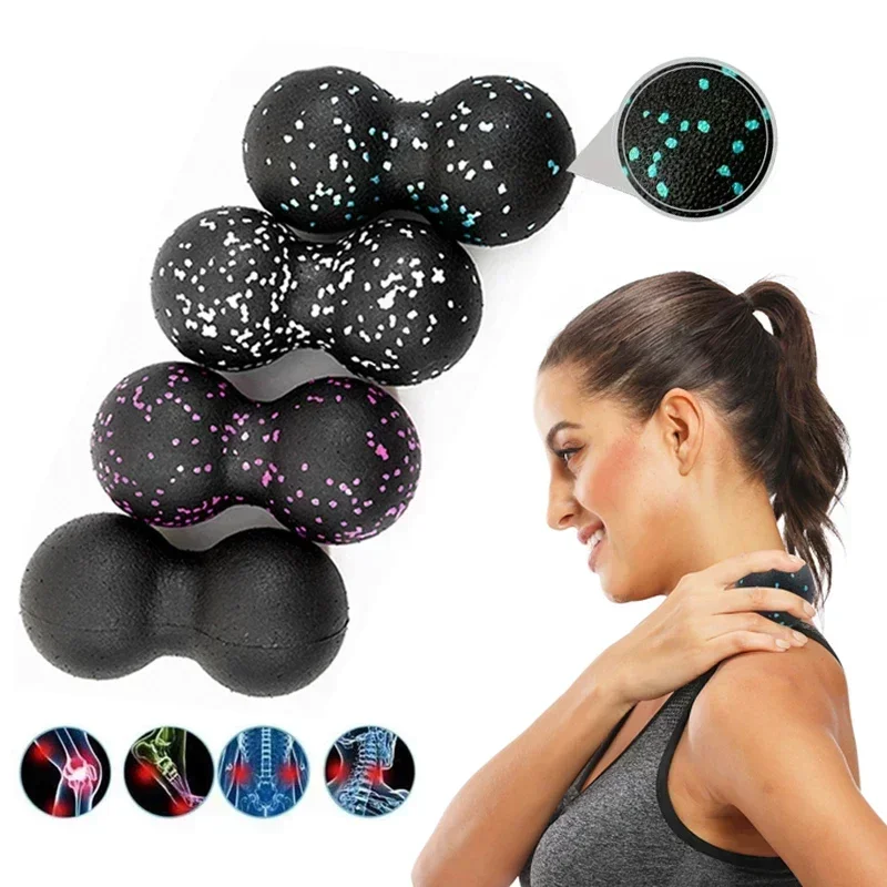 Description Picture 2 of itemEPP 8cm Peanut Balls Body Massage Fascia Ball High Density Muscle Relaxation Lacrosse Fitness Yoga Myofascia Ball Relieve Pain