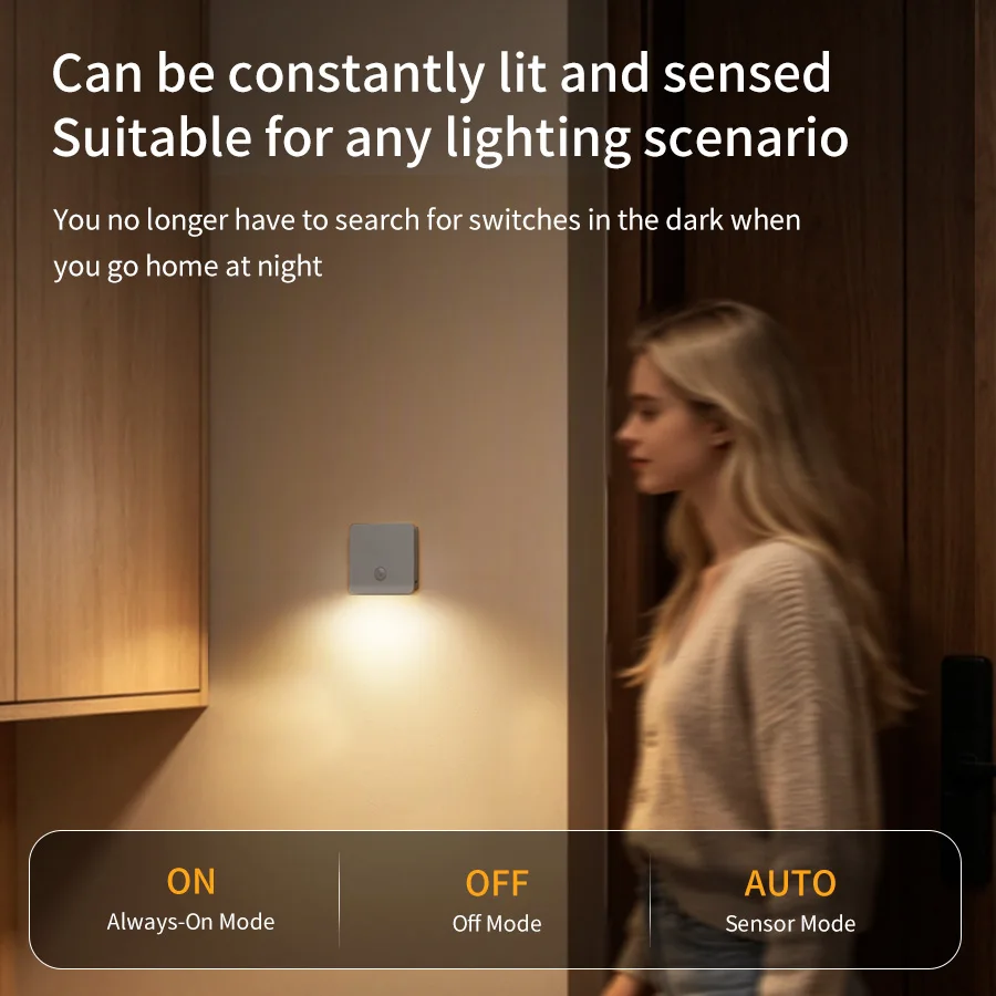 Wireless Rechargeable LED Motion Sensor Night Light