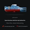 Mini RC Submarine 0.1m/s Speed Go Up and Down Forward and Backward RC Boat Waterproof Diving Toy Simulation Model Gift for Kids 5