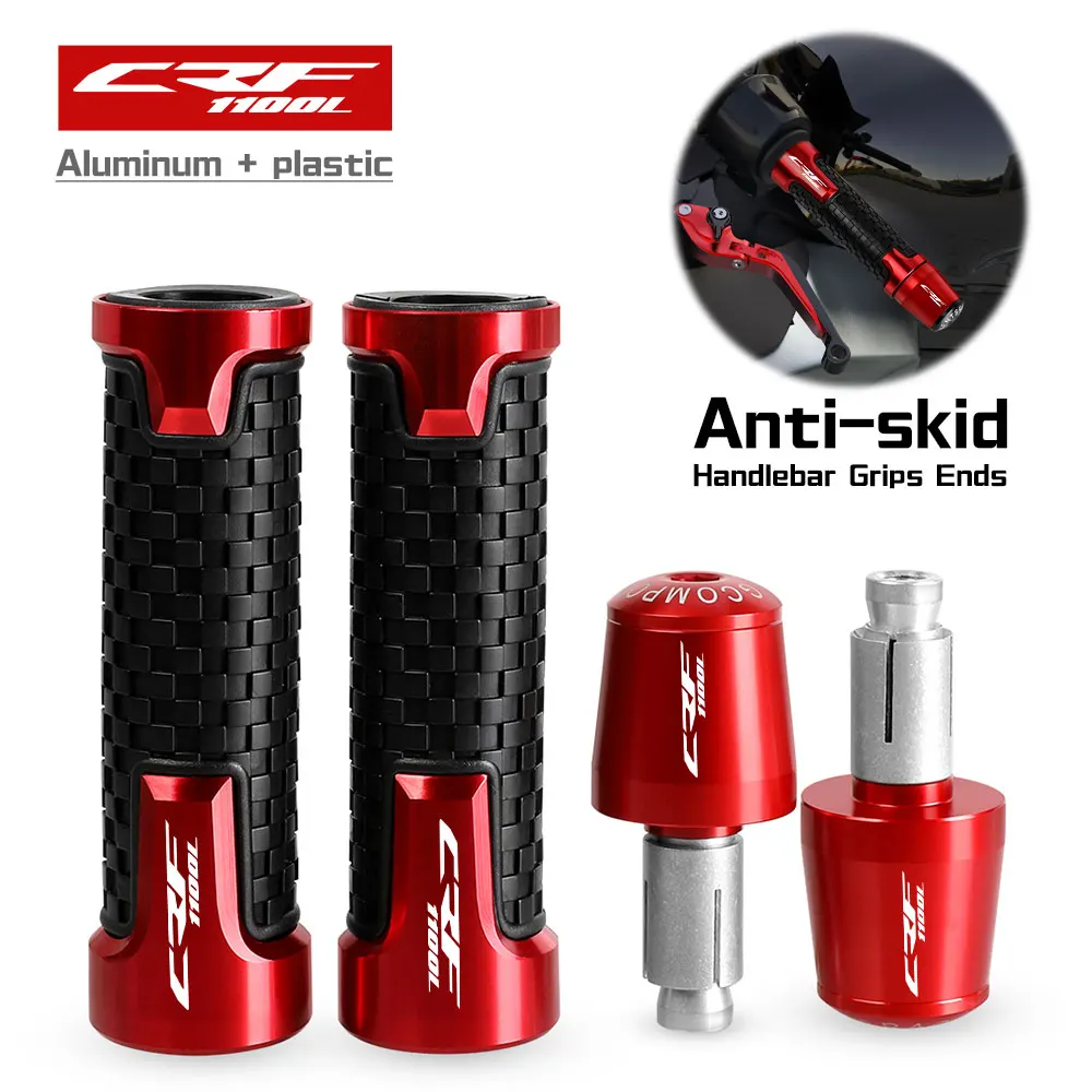 

FOR HONDA CRF1100L CRF 1100 L 2019 2020 2021 2022 2023 CNC Hndlebar Grips Ends Weight handle bar grip end Anti Vibration Silder