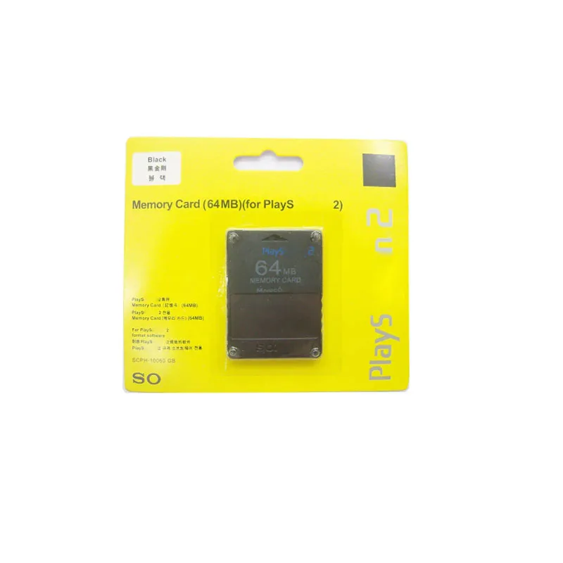 High quality 8MB 16MB 32MB 64MB storage card For PS2 Memory Card game accessory Repair Replacement