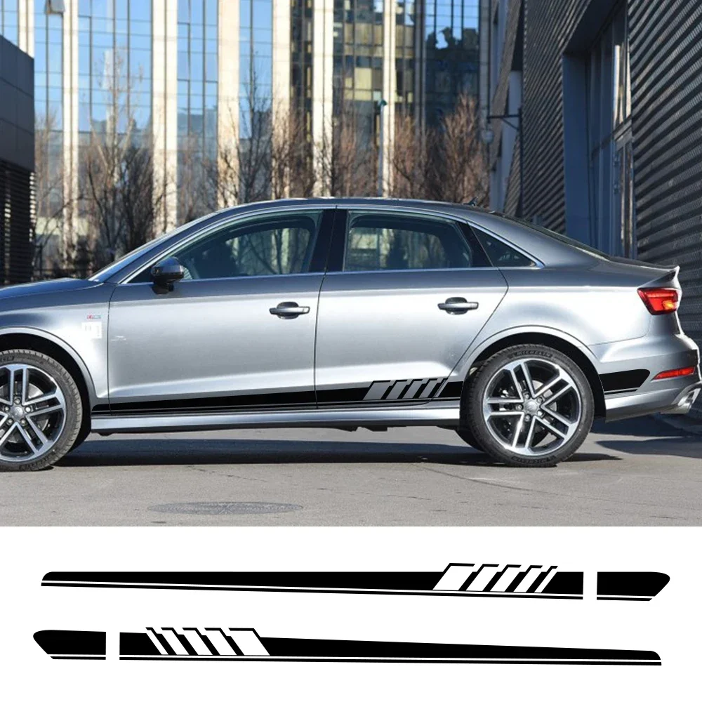 AUDI QUATTRO car decals vinyl stickers (2 pieces) CHOOSE STICKER SIZE/COLOR!