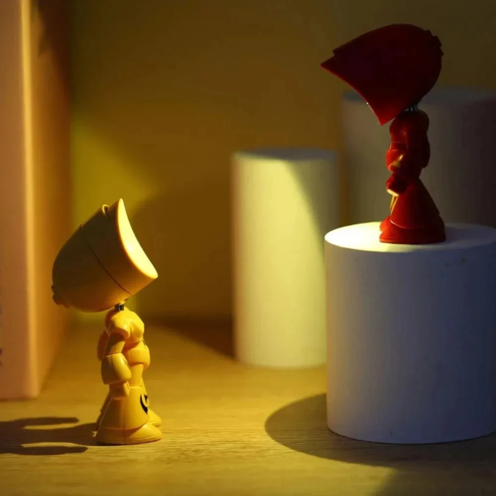 Mini Cute Cartoon Pet Table Lamp Folding Dimmiable Adjustable Angle AAA Battery Powered LED Night Light Eye Protection Lamp led light,night light,mini night light,mini led light