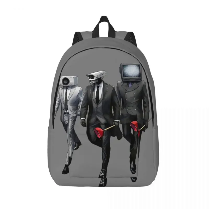 Skibidi Toilet Backpack Elementary High College School Student Cameraman Speakerman Bookbag Men Women Daypack for Hiking demon slayer anime printed backpack usb black computer men women travel daypack student school bookbag casual shoulder bags