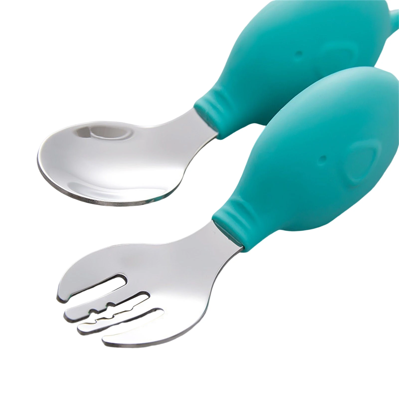 Toddler Forks And Spoons Kid Safe Utensils Children's Flatware Kids Cutlery Set Safe And Easy Grip Eating Spoon Fork Set With