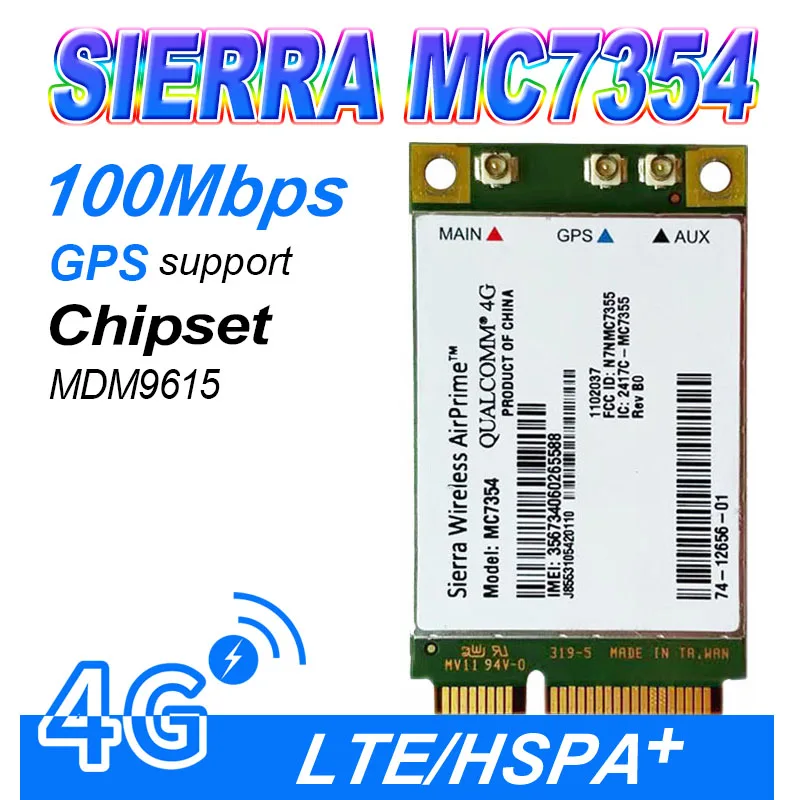 MC7354 Sierra Wireless Mini PCIE LTE 4G WCDMA GSM GPRS GNSS UMTS Support Gobi API 4G
