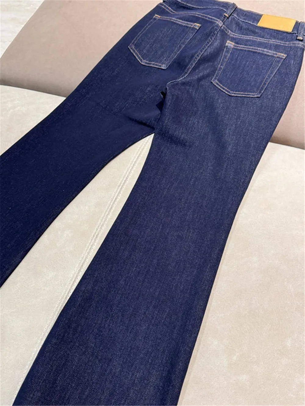 Spring Summer New Slim-Fit Flared Stretch Jeans 4