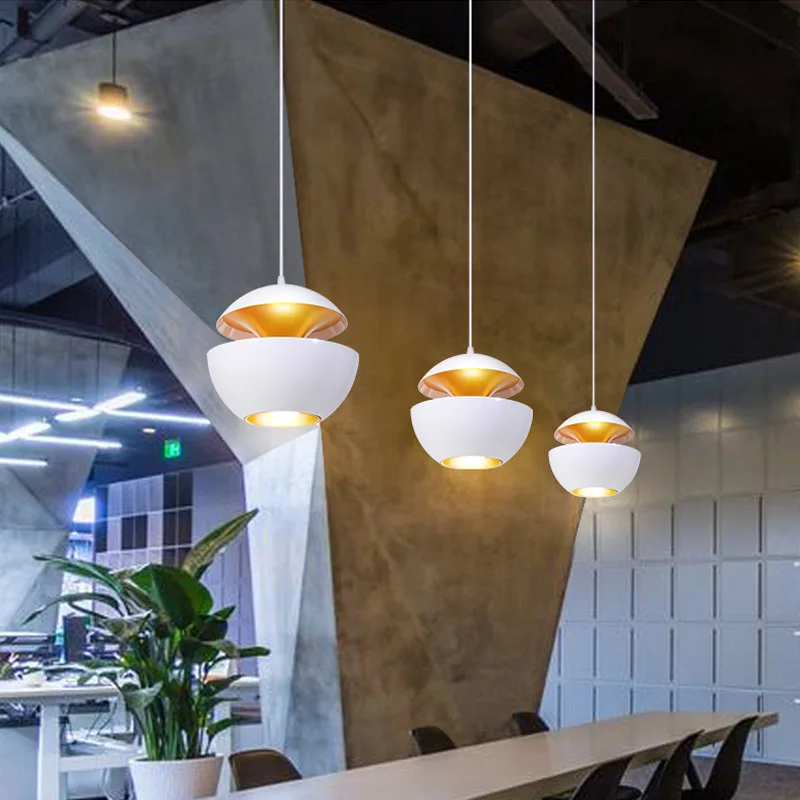Nordic Apple Led Anhänger Lampen Schwarz Weiß für Küche Nacht Esszimmer Design Kronleuchter Wohnkultur Innen Leuchte
