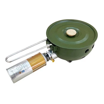 New gas burner for camping with integrated