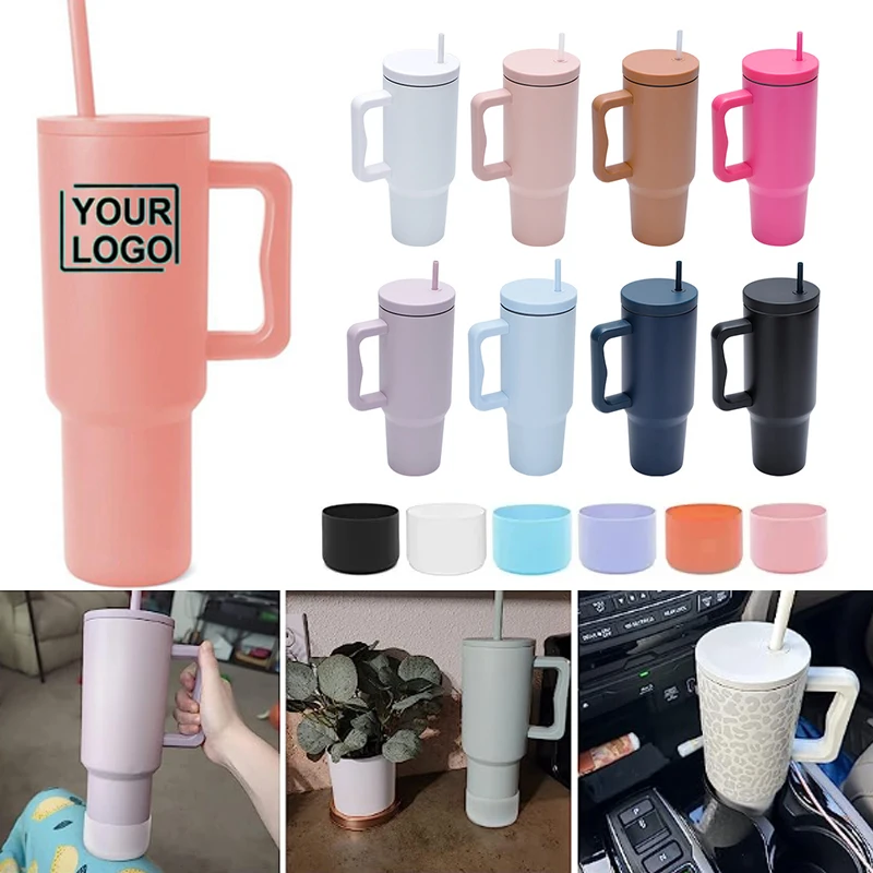 2023 New Simple Modern 40 Oz Tumbler with Handle and Straw Lid Stainless  Steel Water Bottle Insulated Cup Reusable Travel Mug - AliExpress