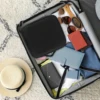 Makeup Organizer with Mirror Light 3 Adjustable Brightness Travel Train Case Cosmetic Bag Portable Storage Partition Waterproof 6