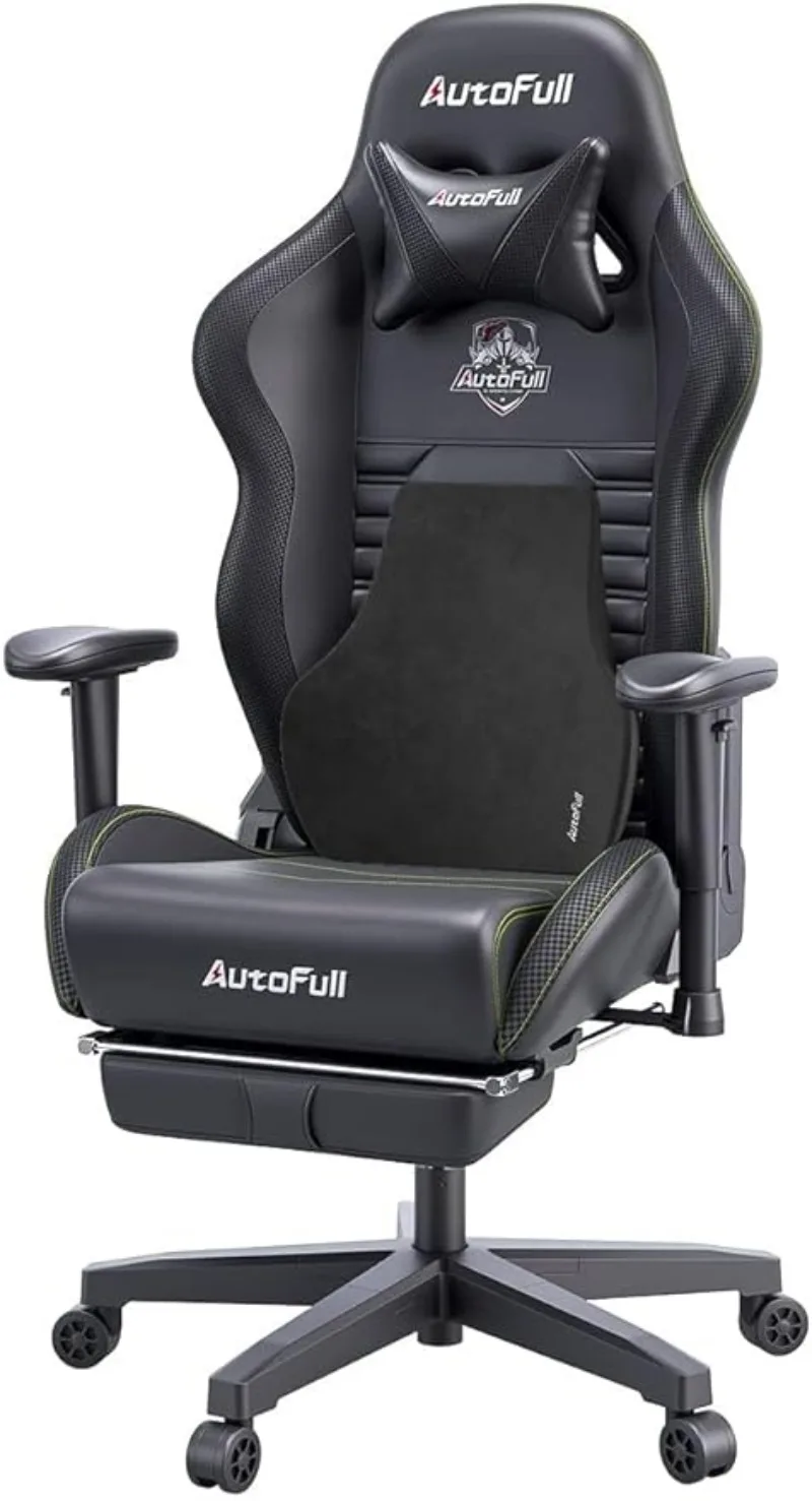 

AutoFull C3 Gaming Chair Office Chair PC Chair with Ergonomics Lumbar Support, Racing Style PU Leather High Back Adjustable Swiv