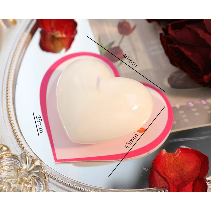 Romantic Heart-Shaped Aromatherapy Candle Handmade Gift