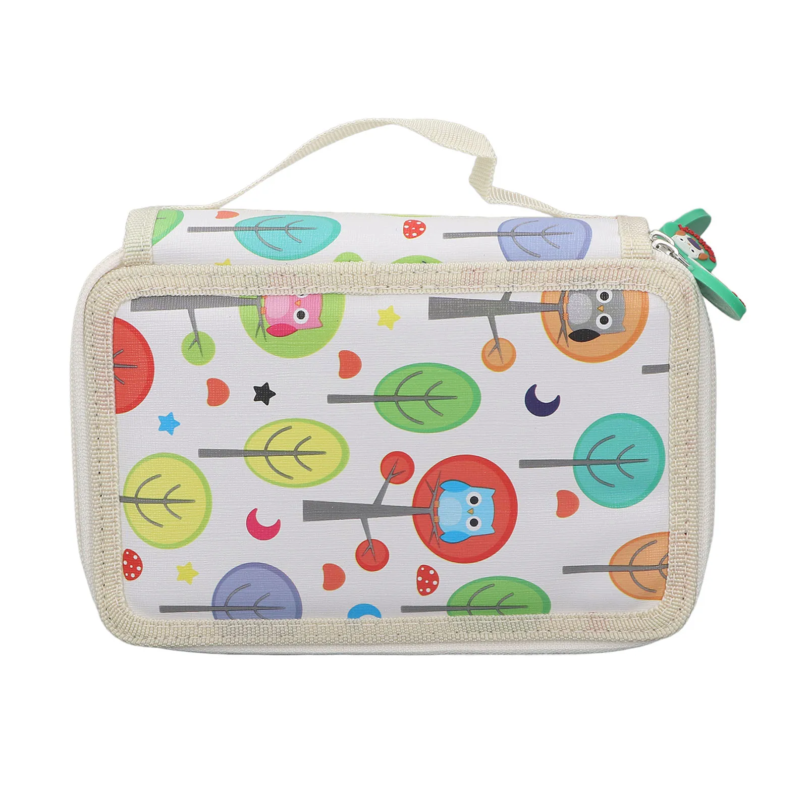 Cartoon Colored Pencil Case Multifunction Pencils Bag With Zipper Large Capacity Foldable Stationery Box For Home Kids Storage creative large capacity pencil case multifunction school pencil case for students colored pen bag cute stationery storage pouch