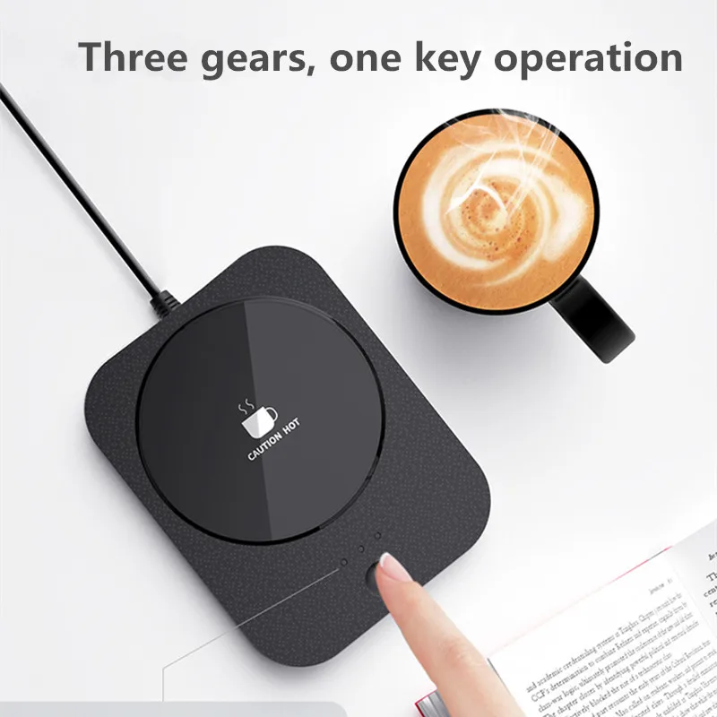 USB Cup Warmer Coffee Milk Tea Water Mug Heater Temperature Adjustable Heating Coaster For Home Office Winter Automatic heating 3