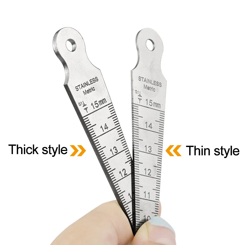 Stainless Steel Gap Gauge Aperture Taper Gauge High-precision 0-15mm Stainless Steel Inner Diameter Wedge Plug