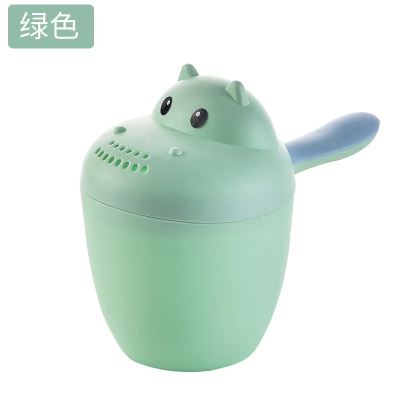 Cute Cartoon Baby Bath Caps Toddle Shampoo Cup Children Bathing Bailer Baby Shower Spoons Child Washing Hair Cup Kids Bath Tool